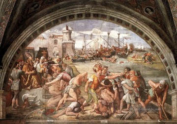  meister maler - Die Schlacht von Ostia Renaissance Meister Raphael